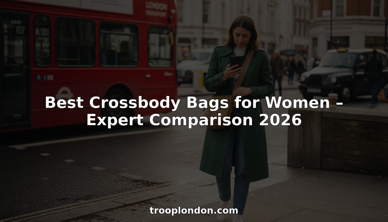 Woman wearing crossbody bag on London street