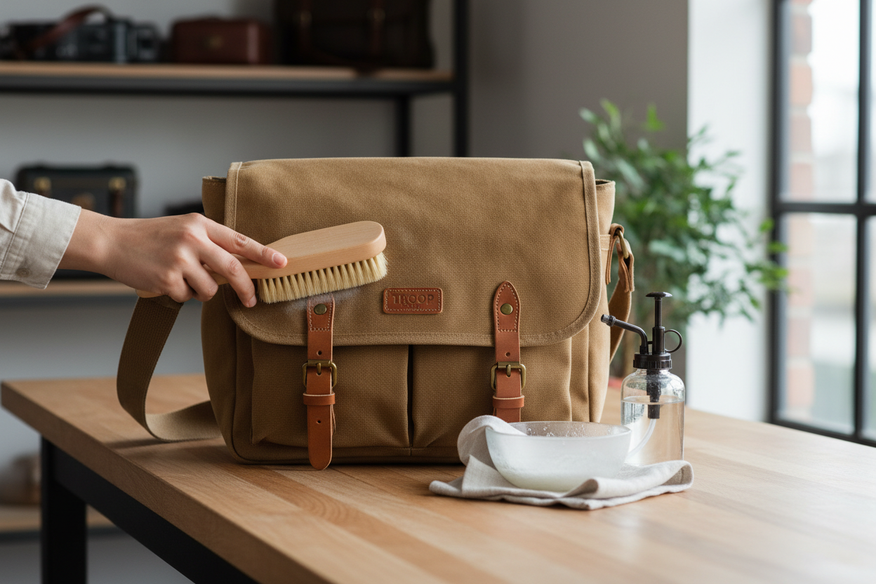 Troop London Care Guide: How to Clean Canvas Bags