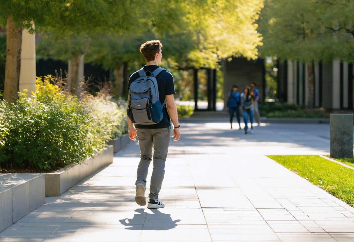 Modern school backpack for college students—blend of style and function for your daily campus needs