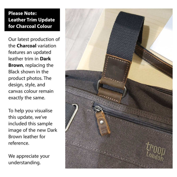 charcoal colour leather trim update