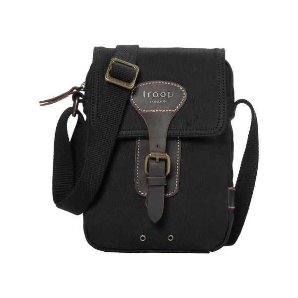 Black canvas cross body bag outlet