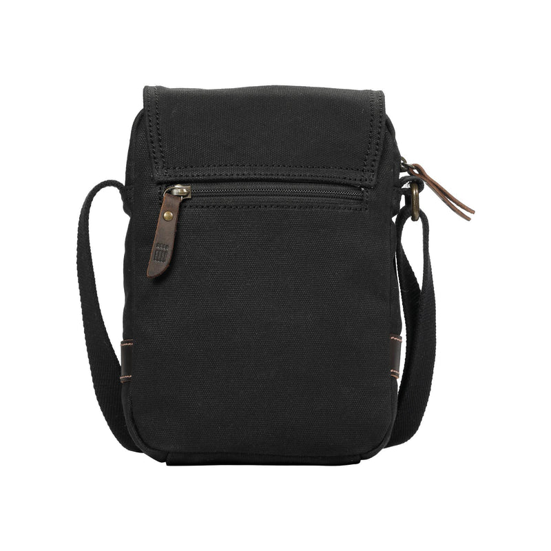 TRP0547 Troop London Heritage Canvas Across body Bag, Small Travel Bag, Shoulder Bag