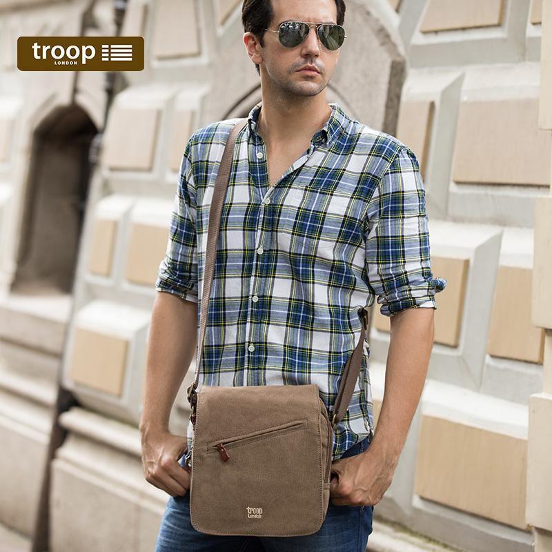 TRP0238 Troop London Classic Canvas Across Body Bag