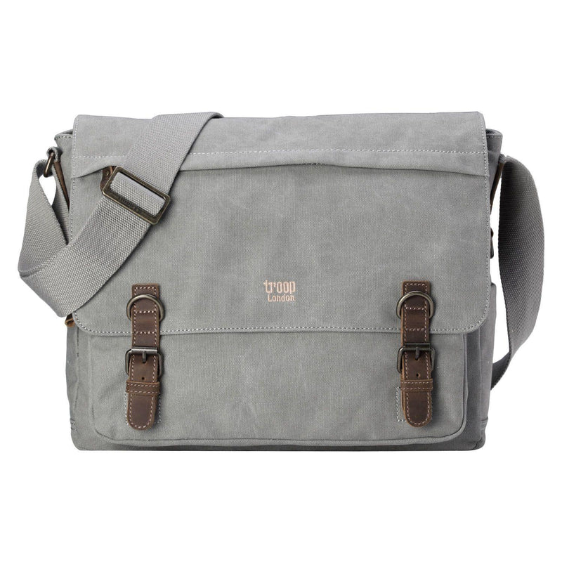 TRP0207 Troop London Classic Canvas Laptop Messenger Bag