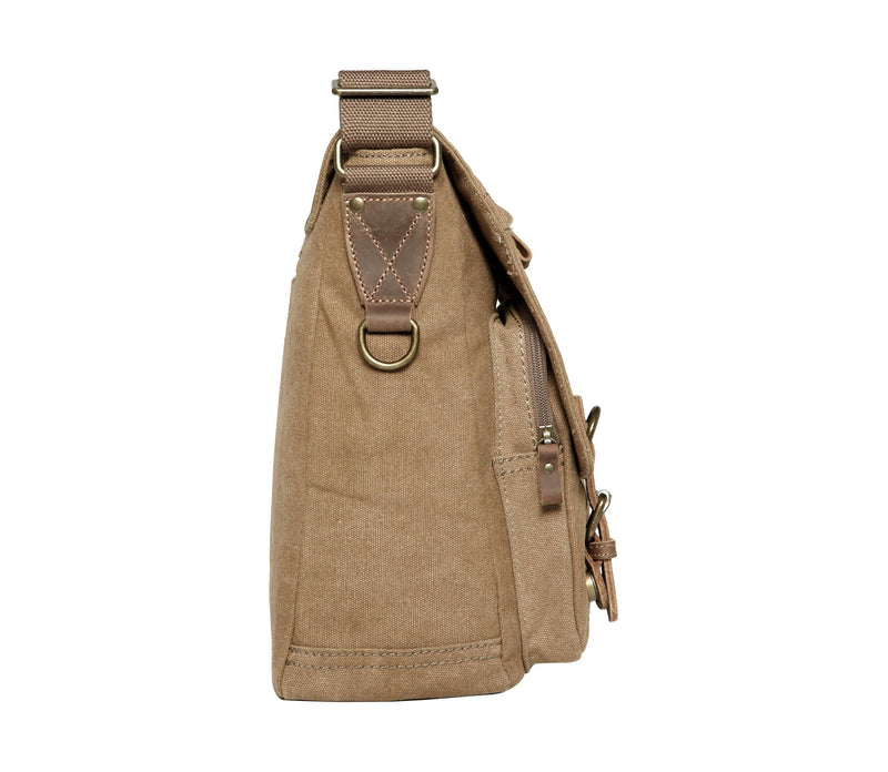 TRP0207 Troop London Classic Canvas Laptop Messenger Bag