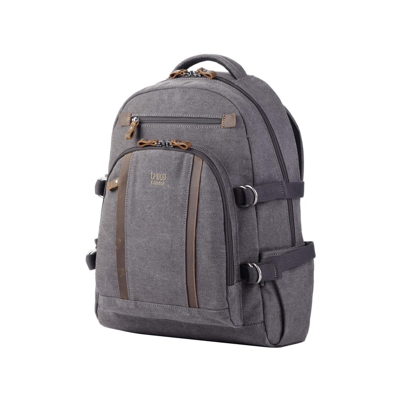 TRP0257 Troop London Classic Canvas Laptop Backpack - Large