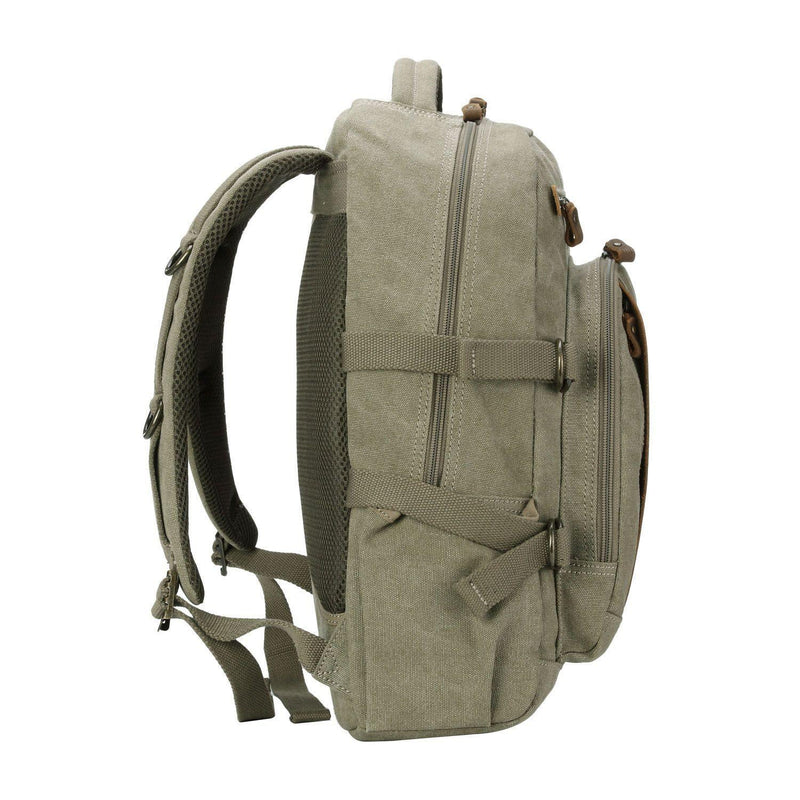 TRP0257 Troop London Classic Canvas Laptop Backpack - Large