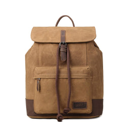 TRP0442 Troop London Heritage Canvas Laptop Backpack, Smart Casual Daypack, Tablet Friendly Backpack