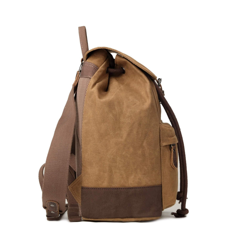 TRP0442 Troop London Heritage Canvas Laptop Backpack, Smart Casual Daypack, Tablet Friendly Backpack