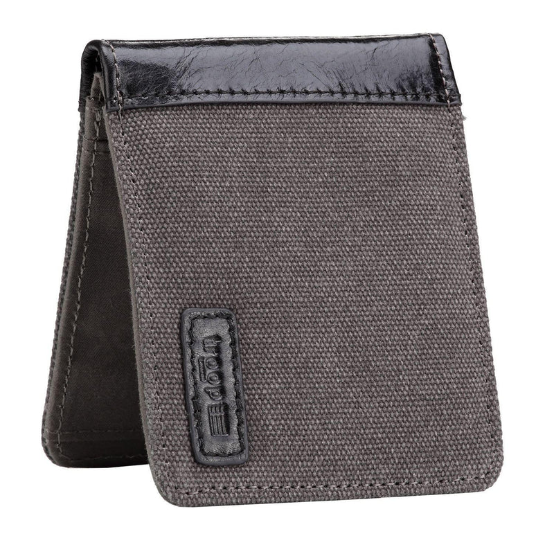 TRP0500 Troop London Accessories Canvas Bi-fold Wallet