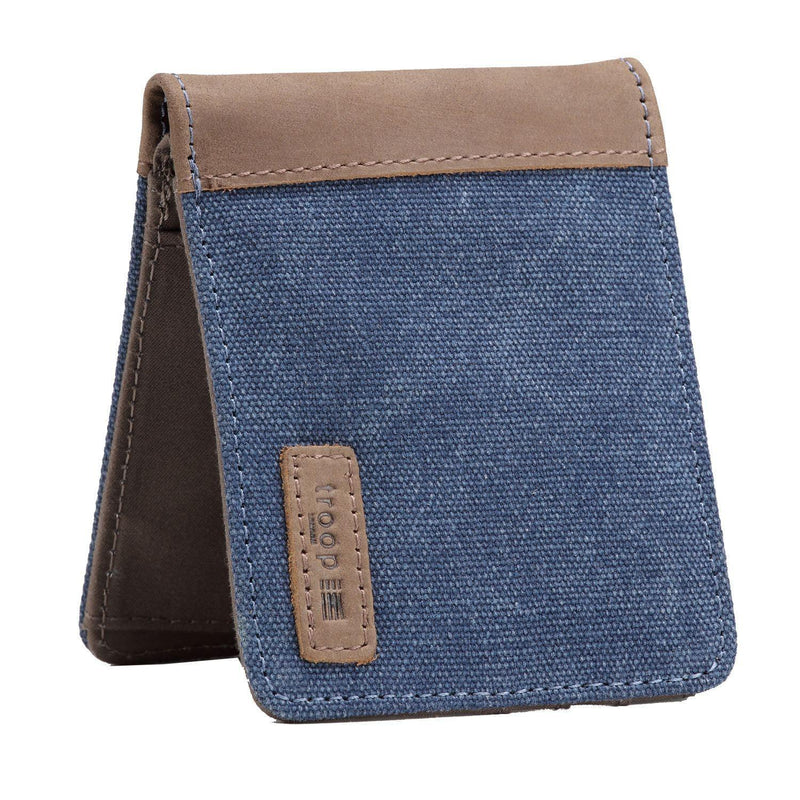 TRP0500 Troop London Accessories Canvas Bi-fold Wallet