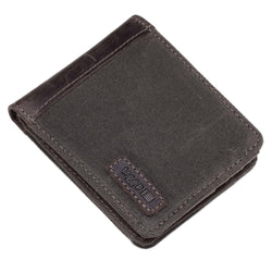 TRP0500 Troop London Accessories Canvas Bi-fold Wallet