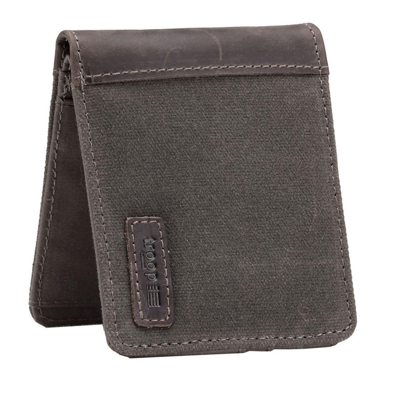 TRP0500 Troop London Accessories Canvas Bi-fold Wallet