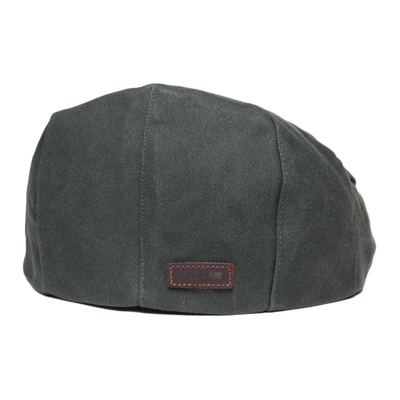 TRP0503 Troop London Accessories Waxed Canvas Old School Style Hat, Flat Cap, Shelby Newsboy Cap