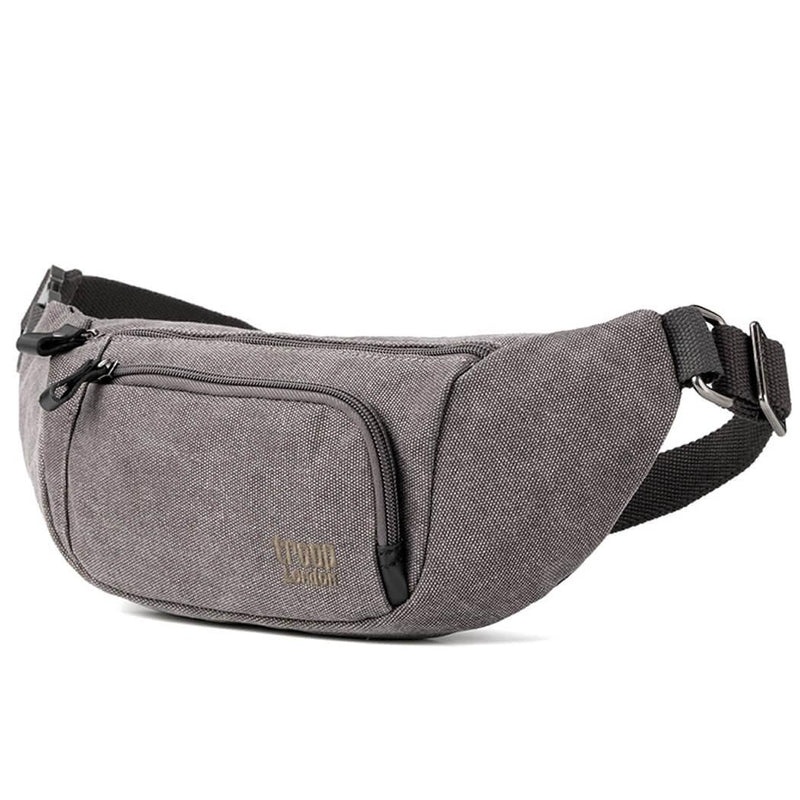 TRP1513 Troop London Classic Canvas Waist Bag (Charcoal)