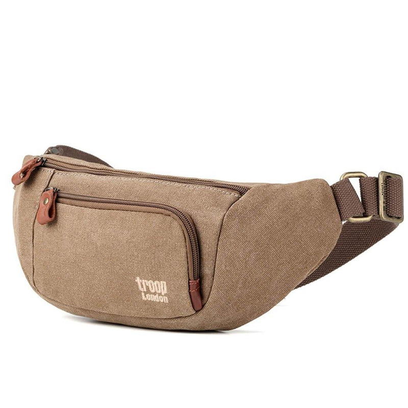 TRP1513 Troop London Classic Canvas Waist Bag (Brown)