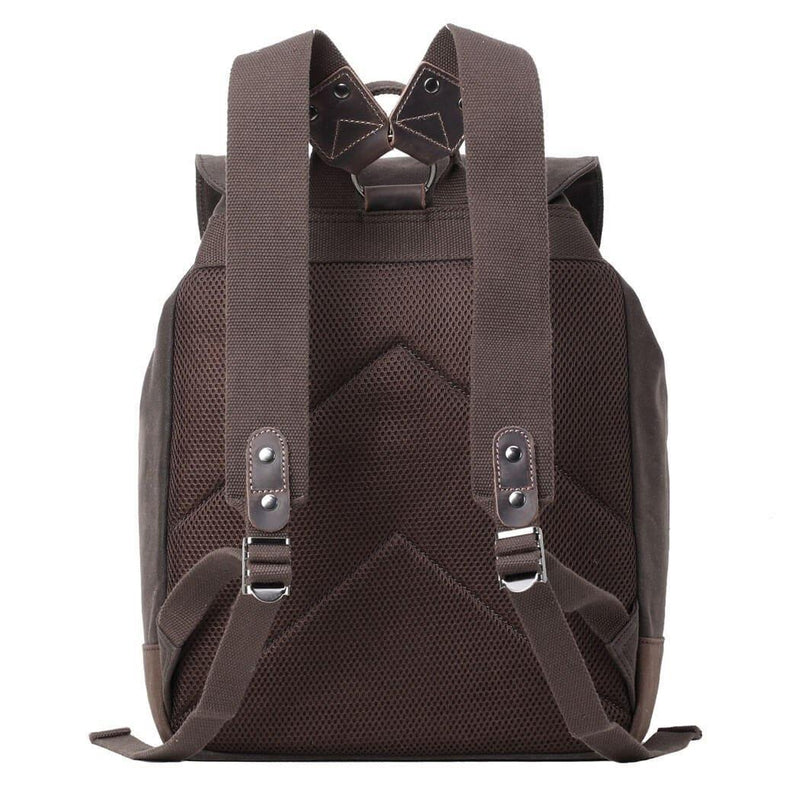 TRP0442 Troop London Heritage Canvas Laptop Backpack, Smart Casual Daypack, Tablet Friendly Backpack