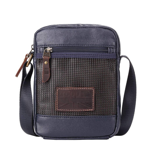 TRP0458 Troop London Heritage Canvas Across Body Bag, Small Secure Travel Bag - Troop London 