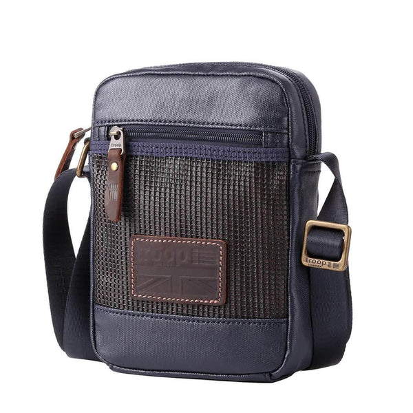 TRP0458 Troop London Heritage Canvas Across Body Bag, Small Secure Travel Bag - Troop London 